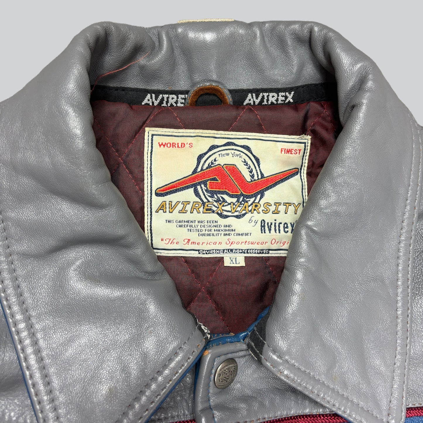 Avirex NYC Long Island Leather Jacket (XL)