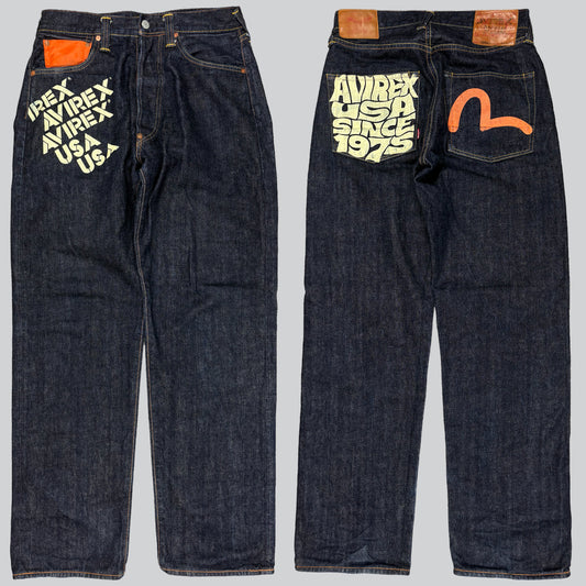 Evisu x Avirex Jeans (W32)